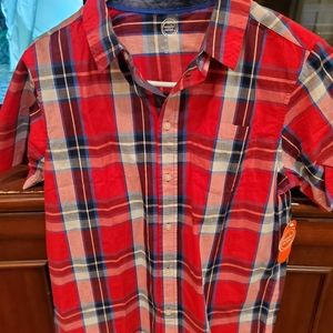 3 / $10 Wonder Nation boys XXL red/blue plaid NWT